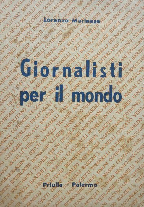 Giornalisti per il mondo - Lorenzo Marinese - copertina