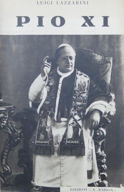 Pio XI - Luigi Lazzarini - copertina