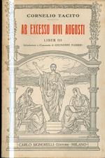 Ab excessu divi Augusti: Liber 3. Introduzione e commento di Giuseppe Fabbri. Scrittori latini