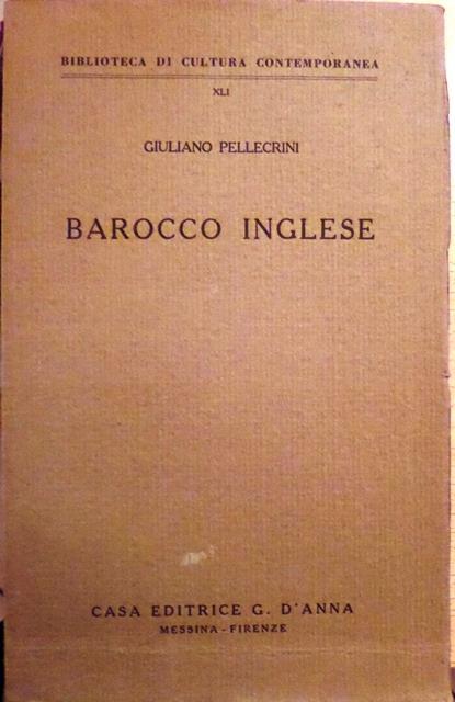 Barocco inglese - Giuliano Pellegrini - copertina