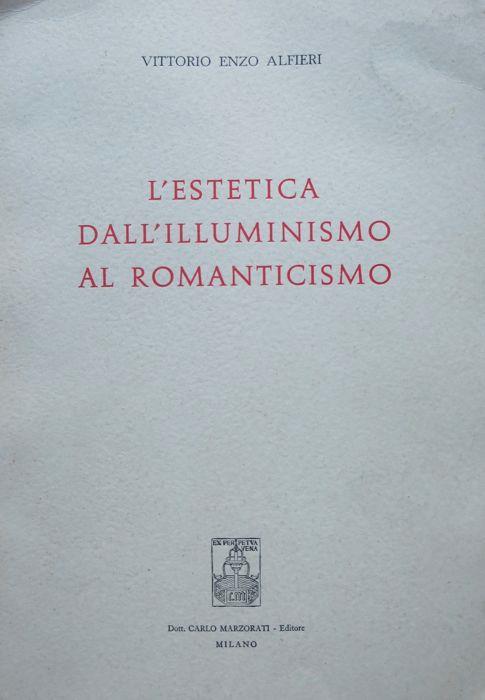L' estetica dall’Illuminismo al Romanticismo - Vittorio Alfieri - copertina