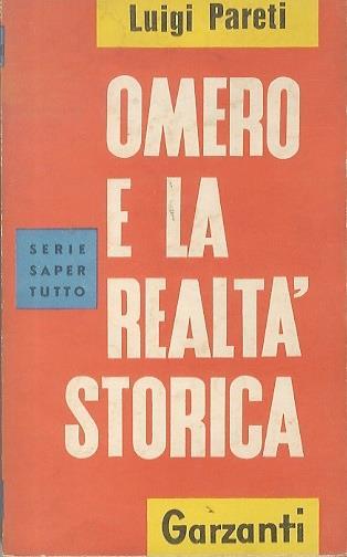 Omero e la realtà storica - Luigi Pareti - copertina