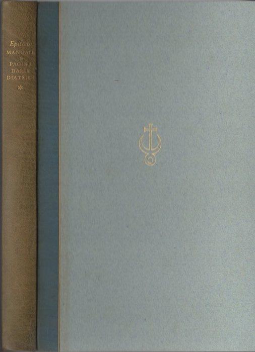 Manuale di Epitteto con pagine dello stesso dalle Diatribe. A cura di V. E. Alfieri - Epitteto - copertina