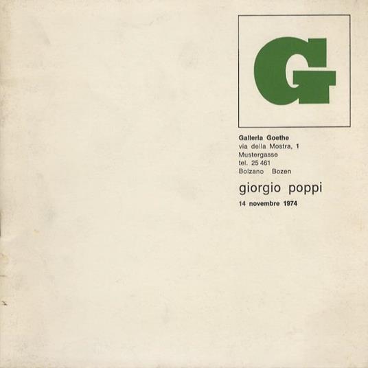 Giorgio Poppi: 14 novembre 1974 - copertina