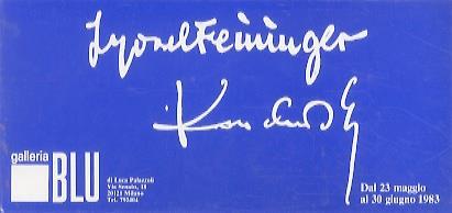 Lyonel Feininger, Kandinsky: dal 23 maggio al 30 giugno 1983 - copertina