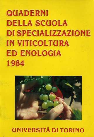 Convegno sulla situazione dei controlli del settore vitivinicolo: 25 novembre 1983. Scuola di specializzazione in viticoltura ed enologia: 1984 - copertina