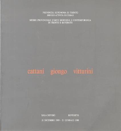 Cattani, Giongo, Vitturini - copertina