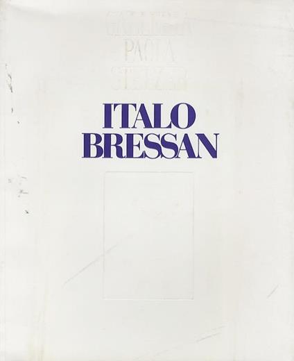 Italo Bressan - copertina