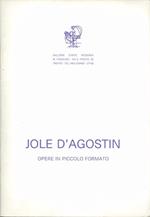 Jole D’Agostin: opere in piccolo formato