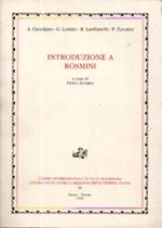 Introduzione a Rosmini. A cura di Pietro Zovatto