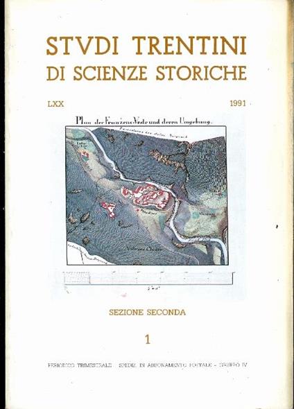 Studi trentini di scienze storiche: rivista della Società di studi per la Venezia Tridentina, Sezione seconda - copertina