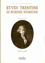 Studi trentini di scienze storiche: rivista della Società di studi per la Venezia Tridentina, Sezione prima