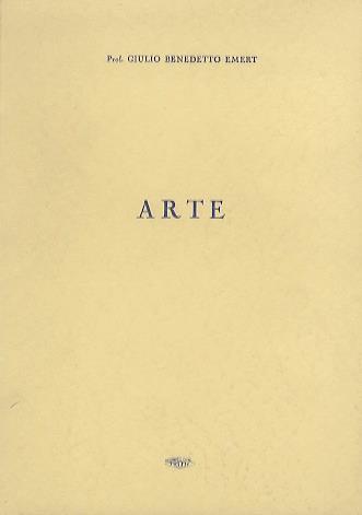 Arte - Giulio Benedetto Emert - copertina