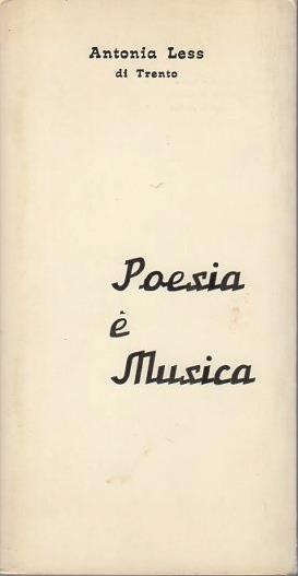 Poesia è musica - Antonia Less - copertina