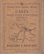 Carta delle zone turistiche d’Italia: Bolzano e dintorni. Bolzano E Dintorni. Scala 1:50.000