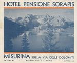 Hotel Pensione Sorapis. Dolomiti Misurina Alberghi Hotels. Misurina sulla via delle Dolomiti: m.1756