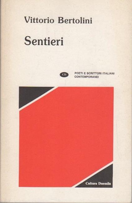 Sentieri - Vittorio Bertolini - copertina