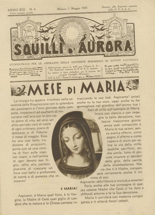 Squilli d’aurora: quindicinale per le aspiranti della Gioventù femminile di Azione Cattolica - copertina