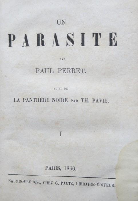 Un parasite - Paul Perret - copertina