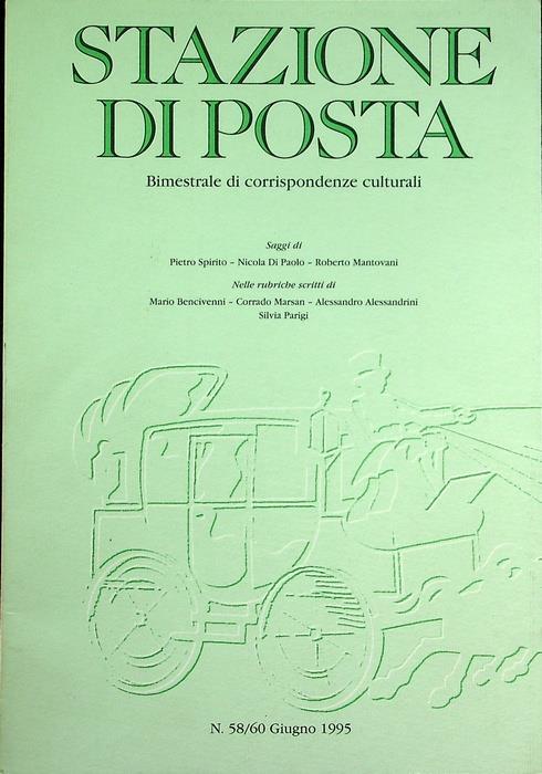 Stazione di posta: bimestrale di corrispondenze culturali: N. 58/60 (giugno 1995) - copertina