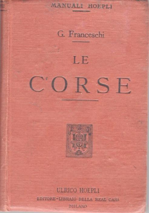 Le corse - Giulio Franceschi - copertina