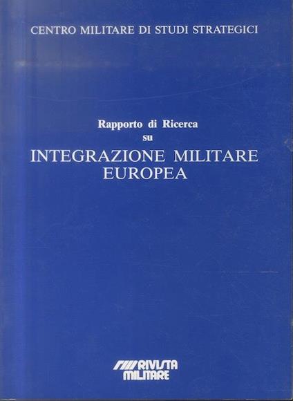 Rapporto di ricerca su Integrazione militare europea - copertina