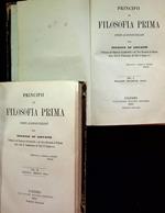 Principii di filosofia prima esposti ai giovani italiani: 1. Prelezioni, preliminari, logica 2. Ontologia, noologia, etica