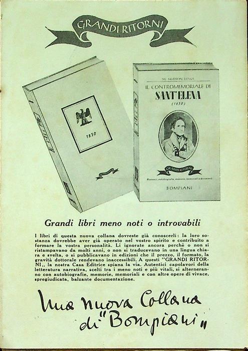 La nuova collana di Bompiani - copertina