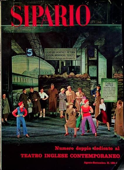 Numero doppio dedicato al teatro inglese contemporaneo - copertina
