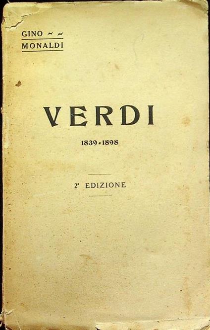 Verdi: 1839-1898 - copertina