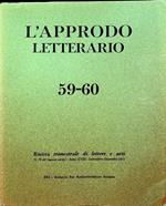 L’approdo letterario: rivista trimestrale di lettere e arti: N. 59-60 (nuova serie) - A. XVIII - settembre-dicembre 1972
