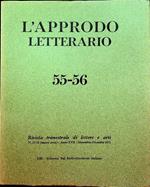 L’approdo letterario: rivista trimestrale di lettere e arti: N. 55-56 (nuova serie) - A. XVII - settembre-dicembre 1971