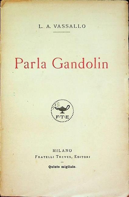 Parla Gandolin - Luigi A. Vassallo - copertina