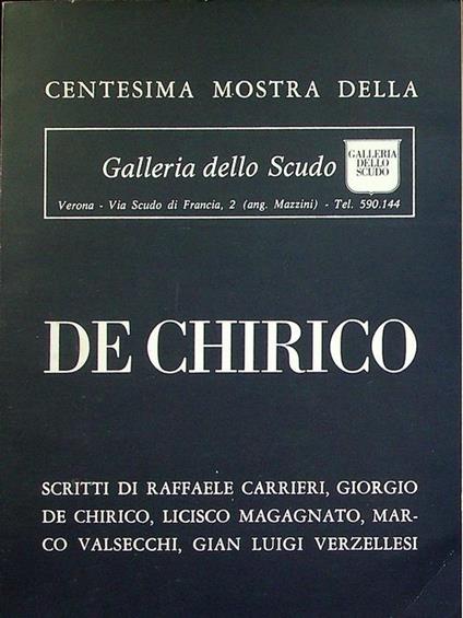 De Chirico - Giorgio De Chirico - copertina