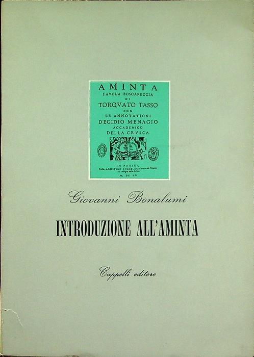 Introduzione all’Aminta - Giovanni Bonalumi - copertina