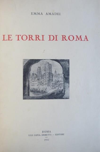 Le torri di Roma - Emma Amadei - copertina