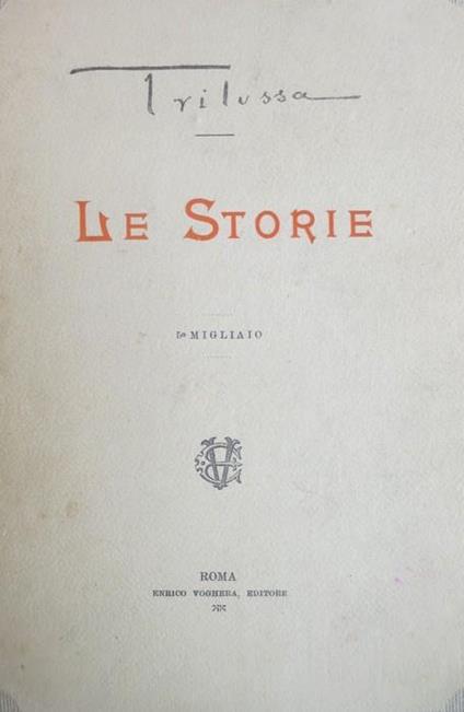 Le storie - Trilussa - copertina
