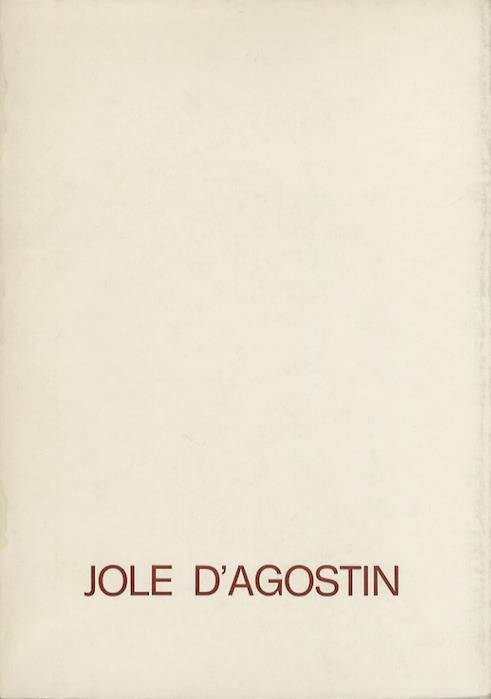 Jole D’Agostin: 1921-1981 - copertina