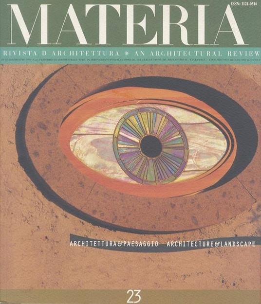 Materia: Rivista d’architettura = An Architectural review. III Quadrimestre 1996. N. 23 - copertina