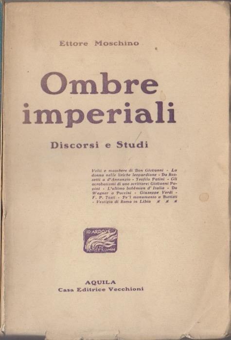 Ombre imperiali: discorsi e studi - Ettore Moschino - copertina