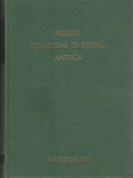 Nuove questioni di storia antica - copertina