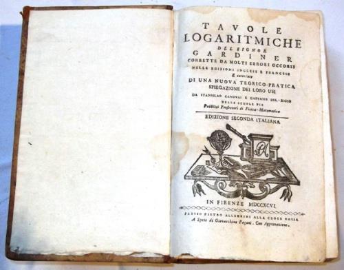 Tavole logaritmiche del signor Gardiner corrette da molti errori occorsi nelle edizioni inglese e francese - William Gardiner - copertina
