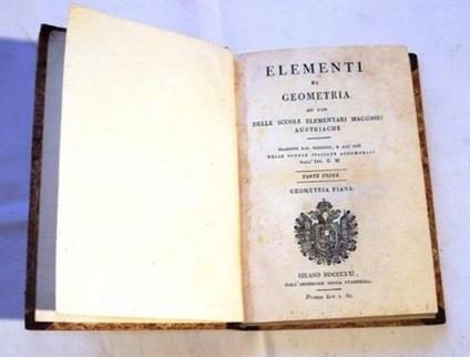 Elementi di geometria ad uso delle scuole elementari maggiori austriache - F. J. Séeder - copertina