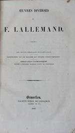 Oeuvres diverses. Des pertes séminales involontaires