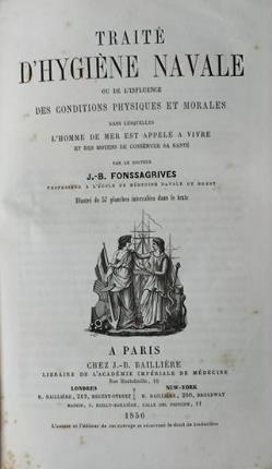Traité d'hygiène navale - J. B. Fonssagrives - copertina
