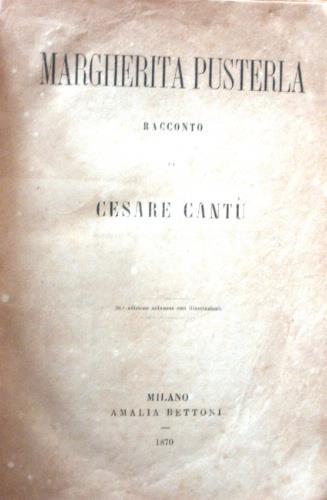 Margherita Pusterla - Cesare Cantù - copertina
