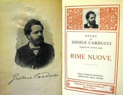 Rime nuove - Giosuè Carducci - copertina