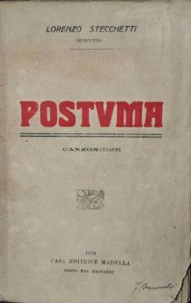 Postuma - Lorenzo Stecchetti - copertina