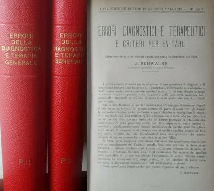 Errori della diagnostica e terapia generale. Due volumi - copertina