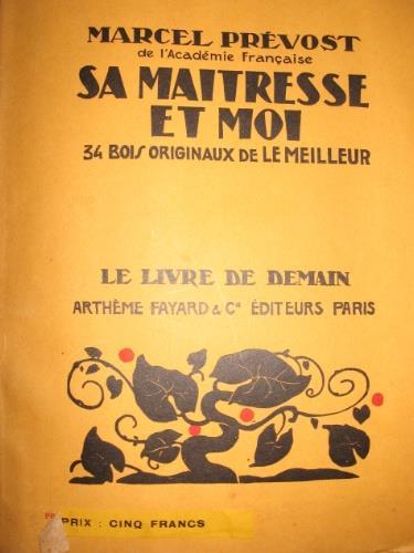 Sa maîtresse et moi - Marcel Prévost - copertina